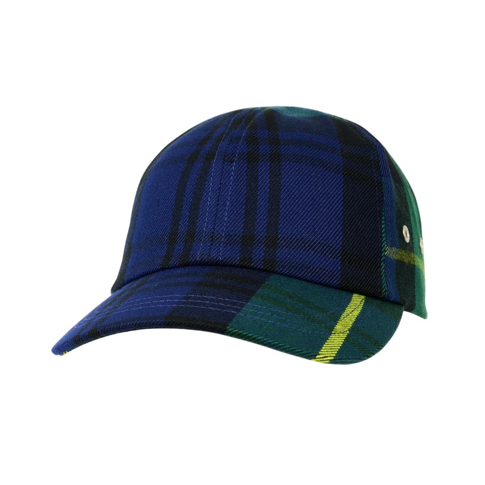 PALACE GUARD 6-PANEL BLACK WATCH Nylon Twill Hat Cap Adjustable Leather Strap